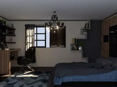 Interior Bedroom - 01 3D model