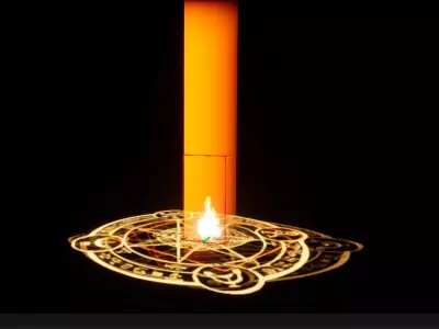 UE 5 Magic Circle Niagara system VFX animation 3D model