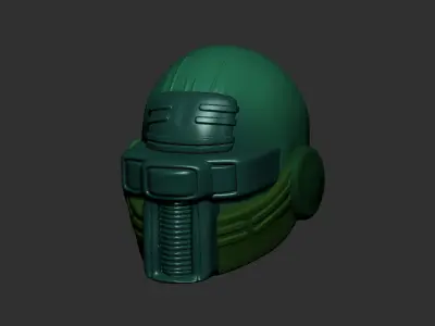 helmet high poly sculpt 3d printable ver 7 3D model 3D model