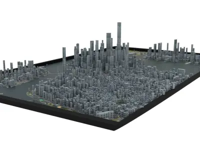 City of New York Low-poly 3D model