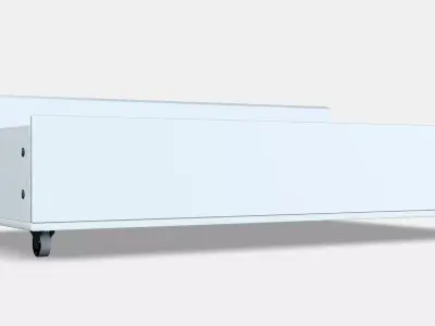 MALM Bed storage box for high bed frame Low-poly 3D model