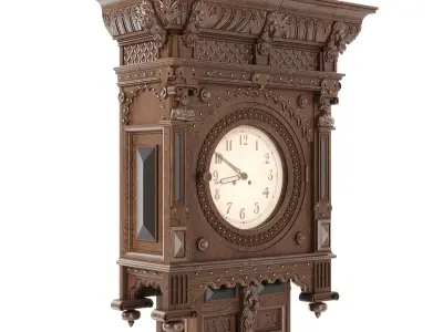 Classic english floor clocks 3D model