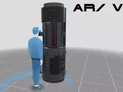 Cryo Pod Low-poly 3D model