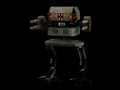 Battle Droid Low-poly 3D model