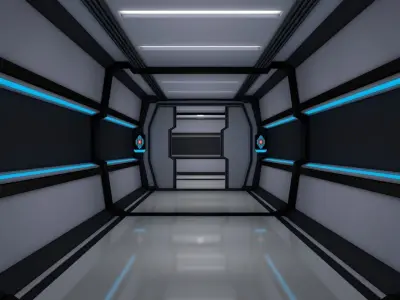Sci Fi Corridor 3D model