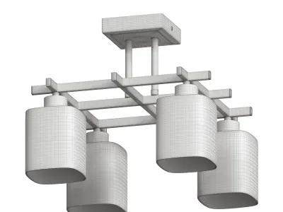 Ceiling chandelier Costanzo LSL-9007-04 3D model