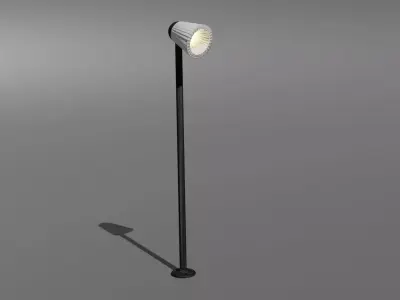 black white lamp 3D model