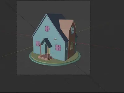 Single Family House Model 3D model