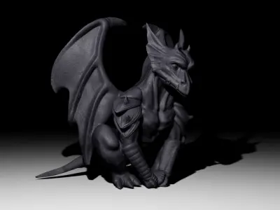 Gargoyle Statue 3D model