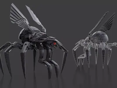 Transformer fly 3D model