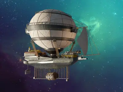 Nebula Spaceship 3D model