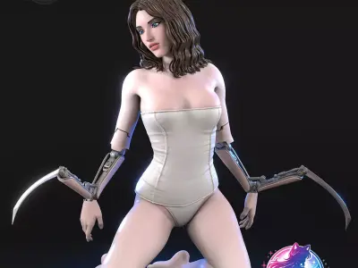 Cyberpunk 2077 Statue Figurine stl printable collectable  3D print model