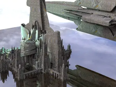 Space port Station 3D model