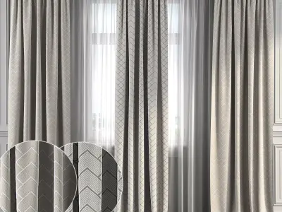 Curtain Set 162 3D model