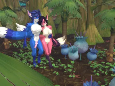 Acheron Kitsune Nude Low-poly 3D model