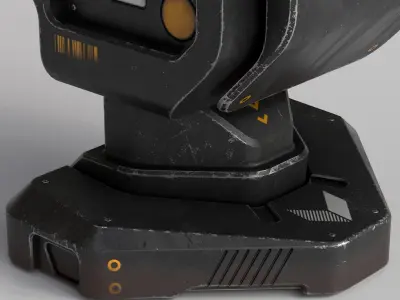 Sci-fi Console Archie Two PBR Low-poly 3D model