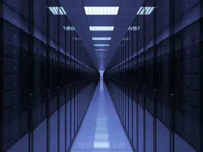 Computer Server Hallway 3D model