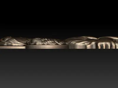 Virgin Mary and Child 2 3D print model