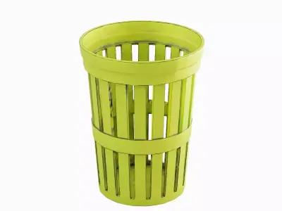 Street Trash Can 03 Low-poly 3D model