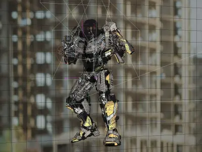 HOT ROD autobot Transformers last knight Rigged 3D model