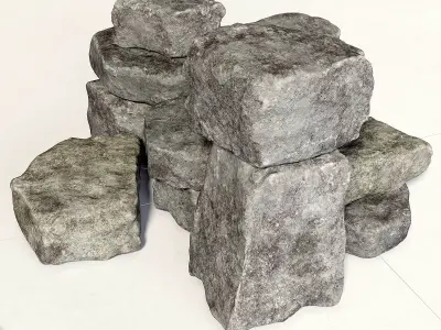 Rock stone collection 3D model