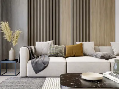 Interior Living Room Scene 17 3D model