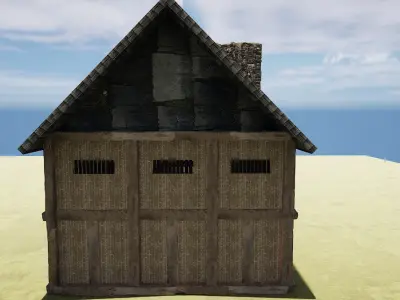 Celtic Tavern Exterior Interior 3D model