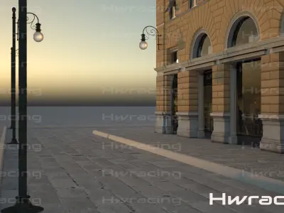 Palace Ponterosso place Trieste 3D model