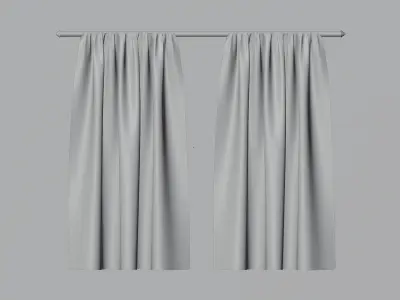 Curtain 3d model Low-poly 3D model purchase