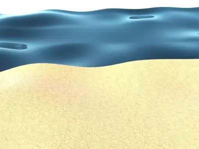 Beach 3D model