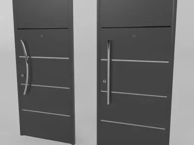Black Doors 3D model