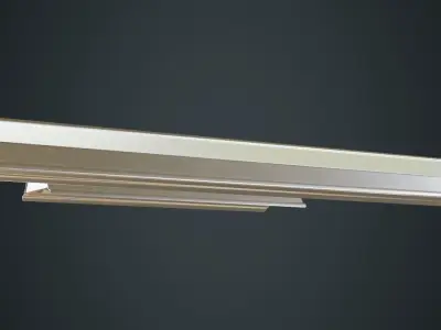 Fluorescent Bulb 1B Low-poly 3D model