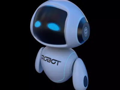 Cartoon Baby Robot 3D model