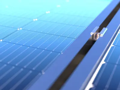 Sunova SS-415-54MDH Photovoltaic Module Geometry Node 3D model