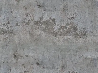 Concrete Damaged Wall PBR Texture