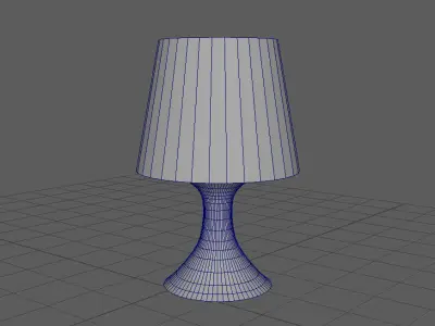 Lampan table lamp with shade Low-poly 3D model