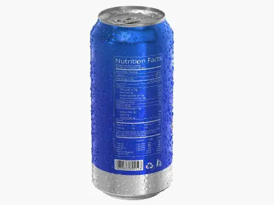  Energy Drink Can With Droplets 473ml 