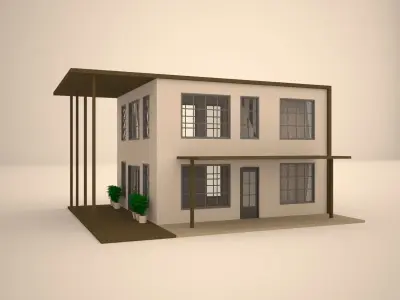 Small house  3D model purchase