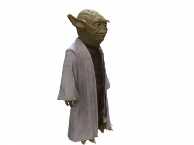 Yoda in-game Low-poly 3D model