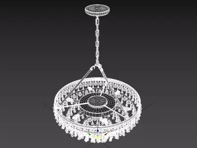Calypso 8 Light Chandelier 137-VZ 3D model