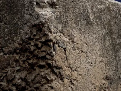 Concrete slab Low-poly 3D model