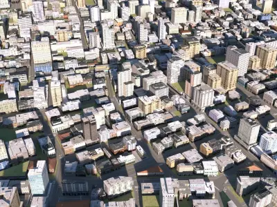 City 16 Low-poly 3D model