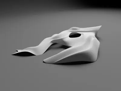 organic architecture shell 3d max 2022 3D model