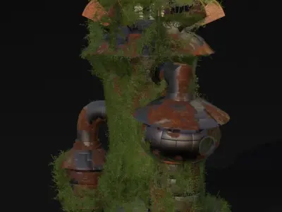 Electric tower Free low-poly 3D model