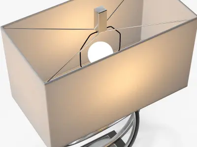 Uttermost Soroca Silver Rings Lamp 3D model