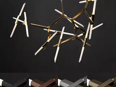 Chandelier agnes 20 lights 2 3D model