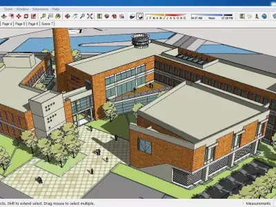 Sketchup Cultral Center E5 3D model