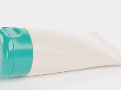 Cream Tube V2 - Skincare Cosmetic Packaging 3D model