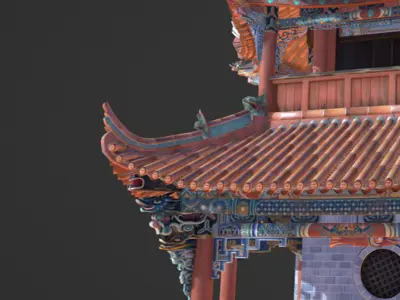 style temple Chinese pagoda Texture