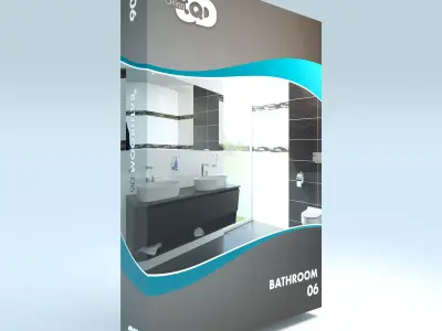 Bathroom 06 Low-poly 3D model